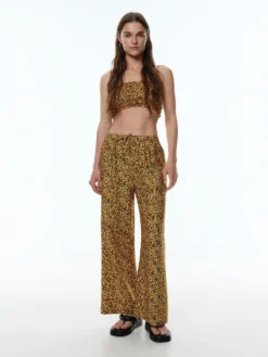 Hose 'Jeanna' Mischfarben / Orangerot / Schwarz