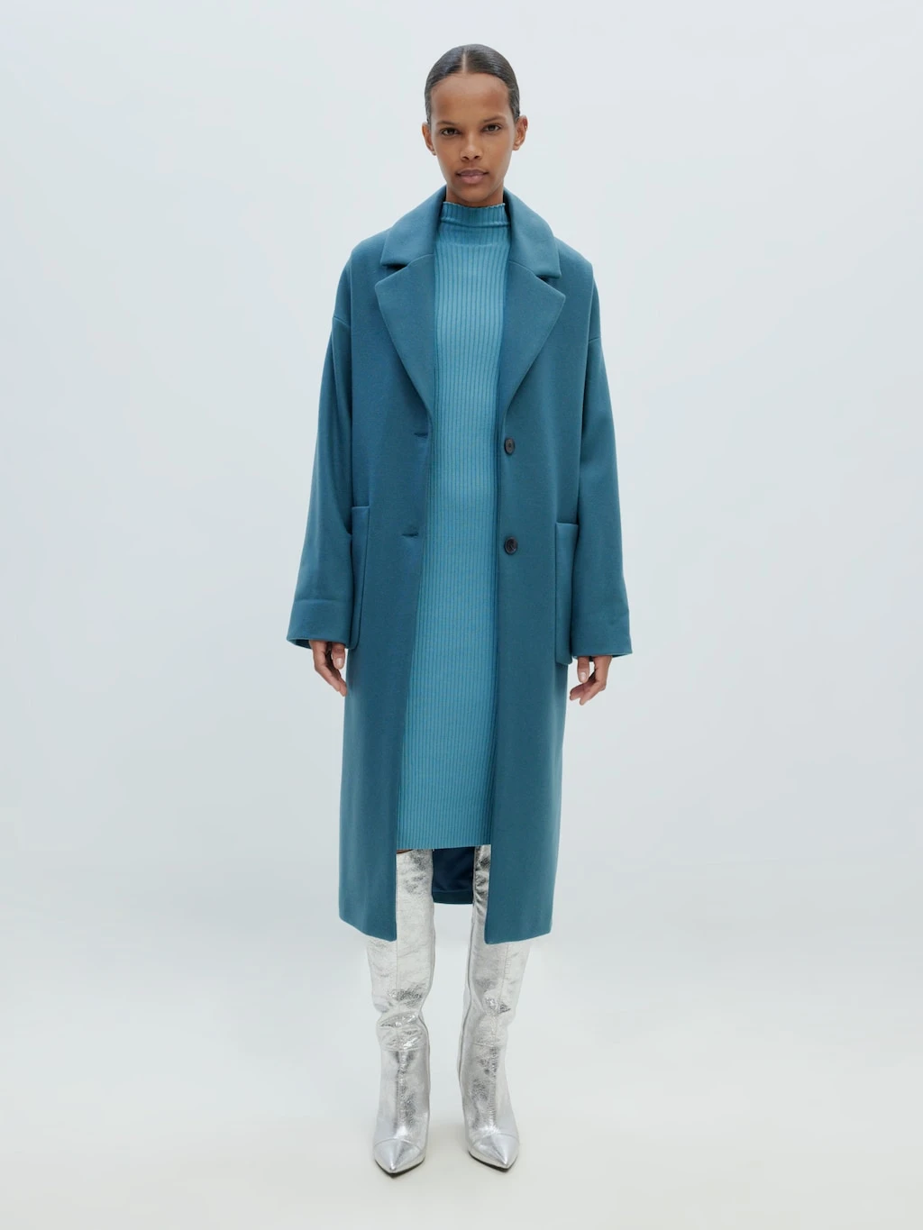 Mantel 'Santo' Blau 2 Mantel 'Santo' Blau – Bild 2