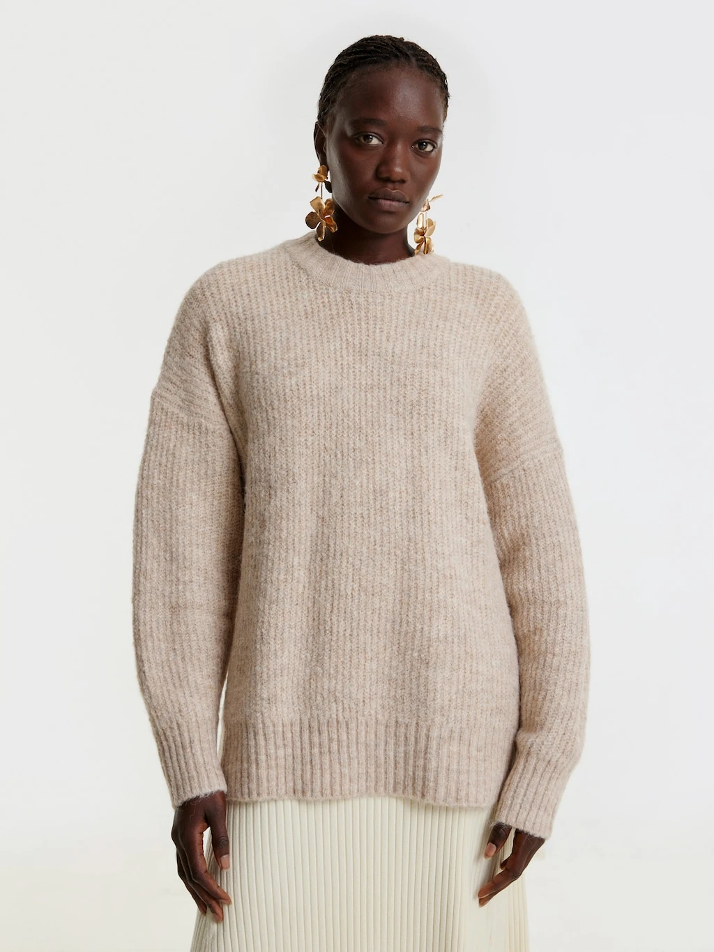 Pullover 'Luca' Beige 2 Pullover 'Luca' Beige – Bild 2