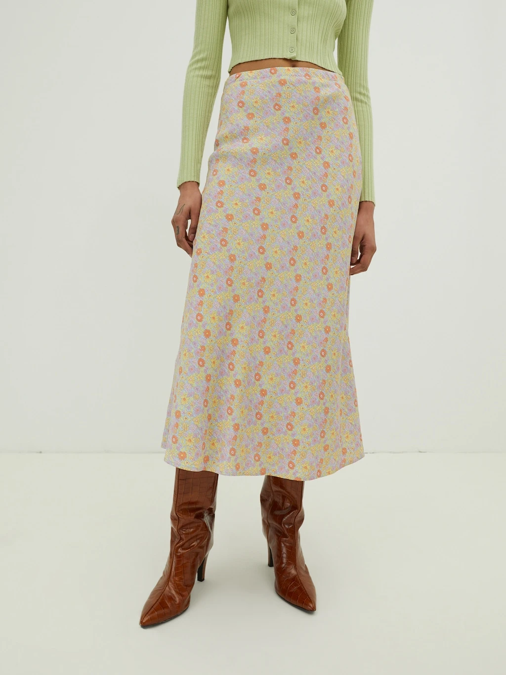 Rock 'Liddy' Hellblau / Mischfarben 2 Rock 'Liddy' Hellblau / Mischfarben – Bild 2