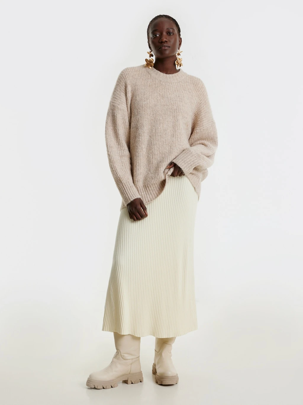 Pullover 'Luca' Beige 1 Pullover 'Luca' Beige