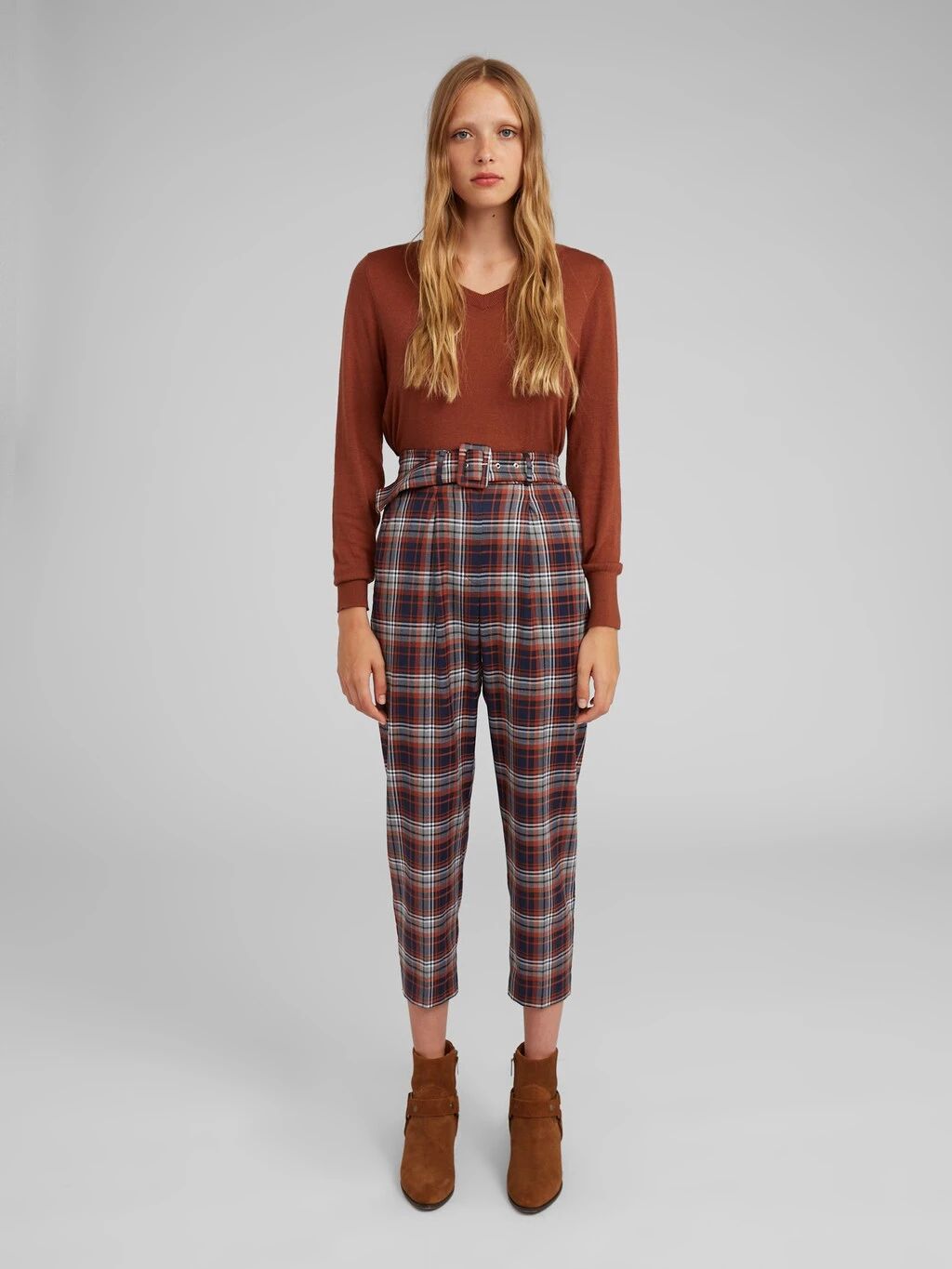 Hose 'Justine' Blau / Rostbraun 2 Hose 'Justine' Blau / Rostbraun – Bild 2