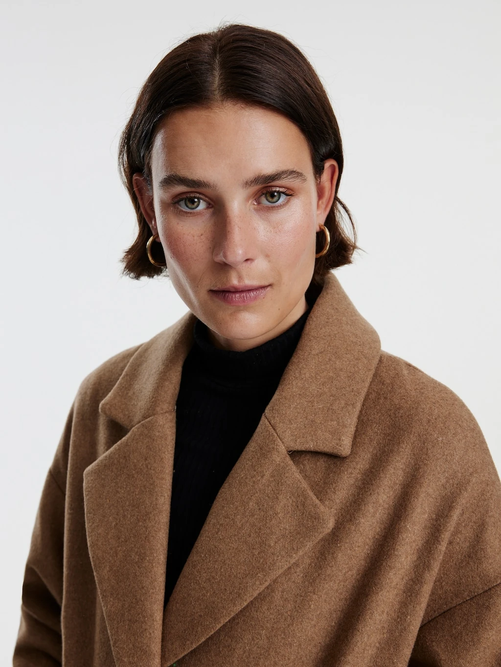 Mantel 'Santo' Beige / Braun 5 Mantel 'Santo' Beige / Braun – Bild 5