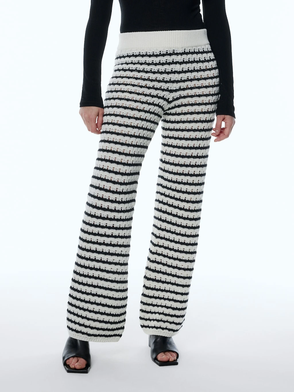 Hose 'Samia' Schwarz / Weiß 2 Hose 'Samia' Schwarz / Weiß – Bild 2