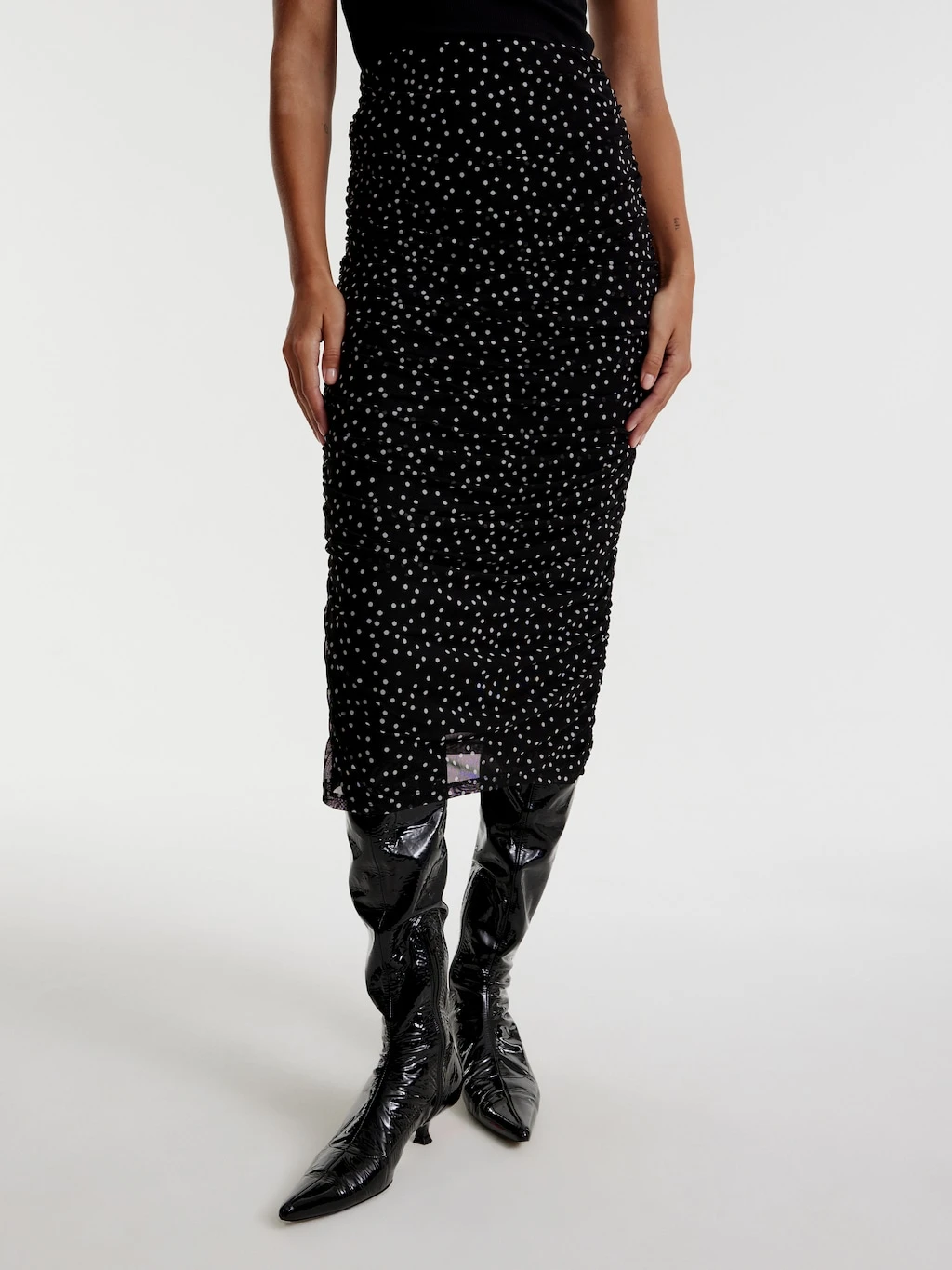 Rock ' Palma' Schwarz / Weiß 2 Rock ' Palma' Schwarz / Weiß – Bild 2