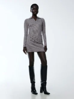 Rock 'Jolyne' Navy / Burgunder / Weiß