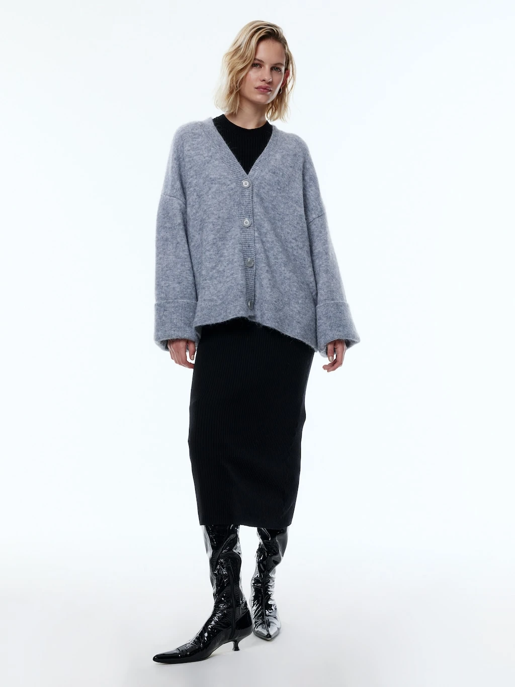 Strickjacke 'Haima' Grau 1 Strickjacke 'Haima' Grau