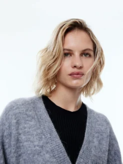 Strickjacke 'Haima' Grau 9 Strickjacke 'Haima' Grau -Armani Exchage Geschaft 3f1d1101057883acc698b263365ea1ec