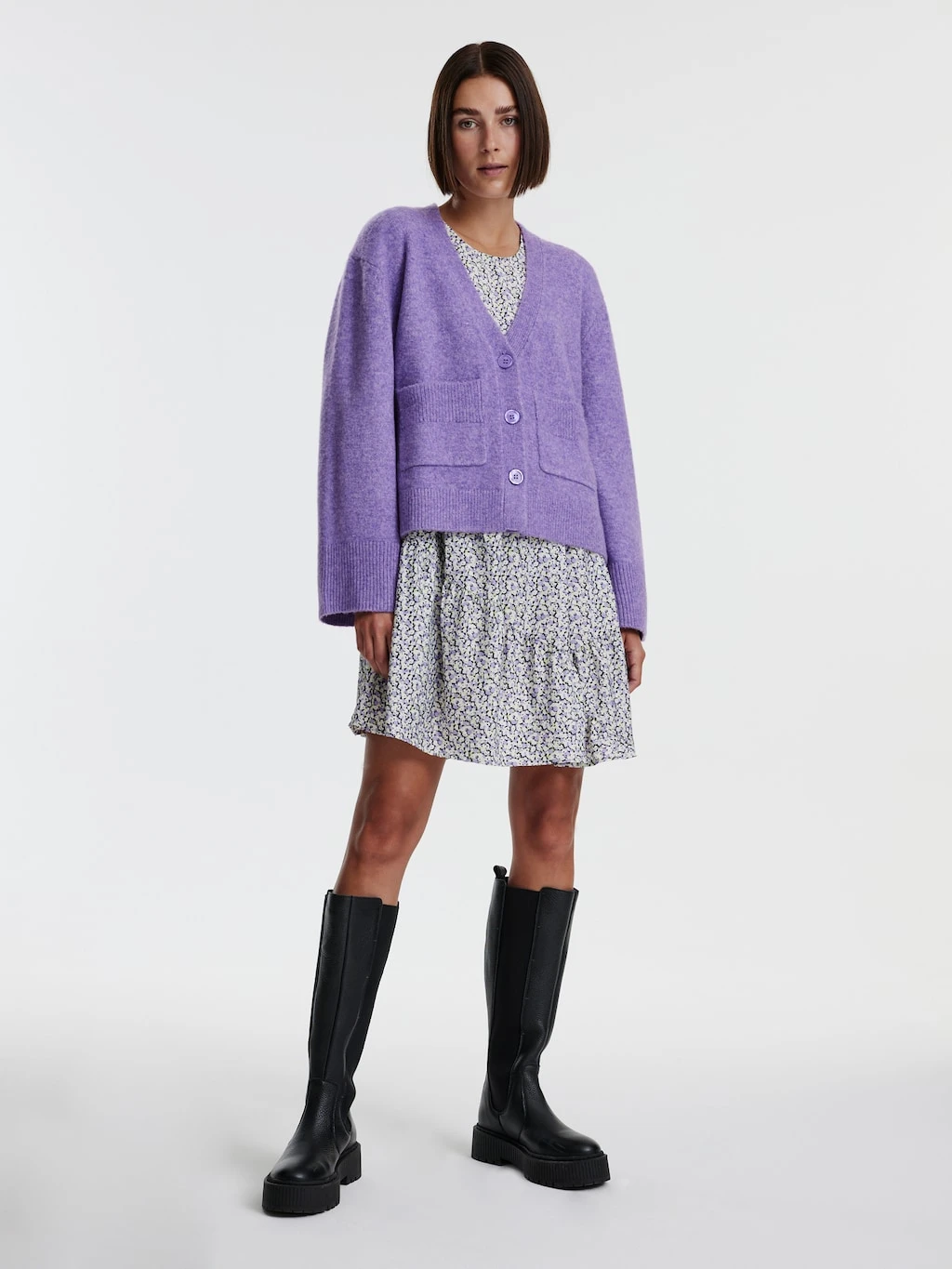 Strickjacke 'Carmi' Lila 1 Strickjacke 'Carmi' Lila