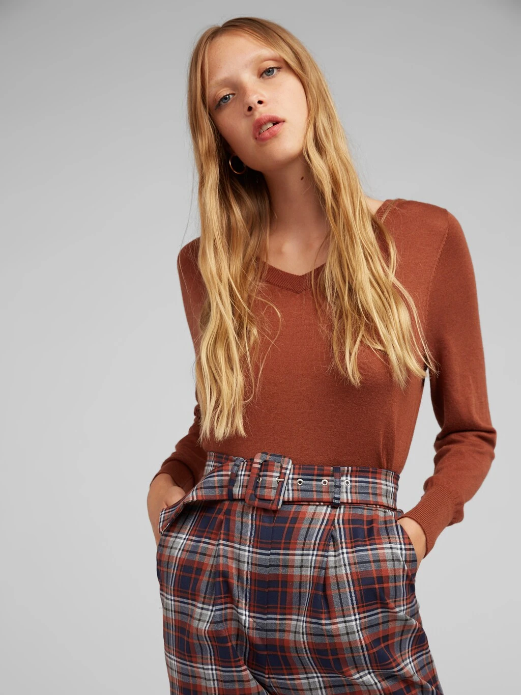 Hose 'Justine' Blau / Rostbraun 4 Hose 'Justine' Blau / Rostbraun – Bild 4