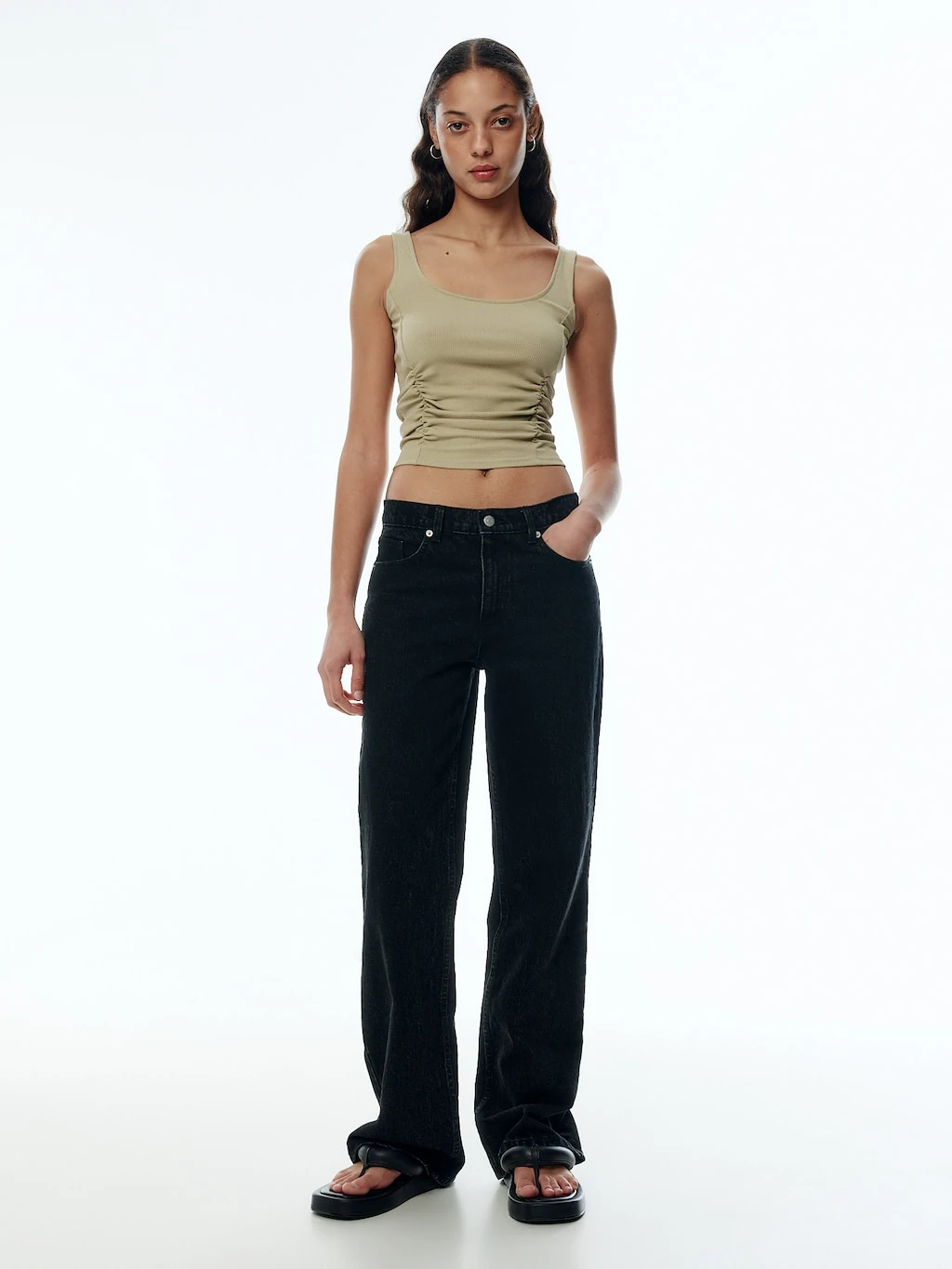 Top 'Yolan' Khaki 1 Top 'Yolan' Khaki