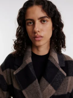 Mantel 'Uli' Braun / Schwarz -Armani Exchage Geschaft 4c8c9b62d81470dd6c628358e141c030