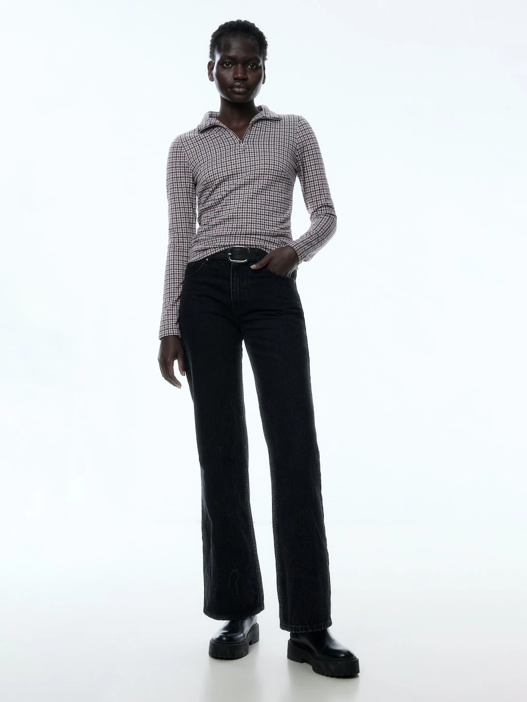 Shirt 'Svetlana' Navy / Burgunder / Weiß 1 Shirt 'Svetlana' Navy / Burgunder / Weiß