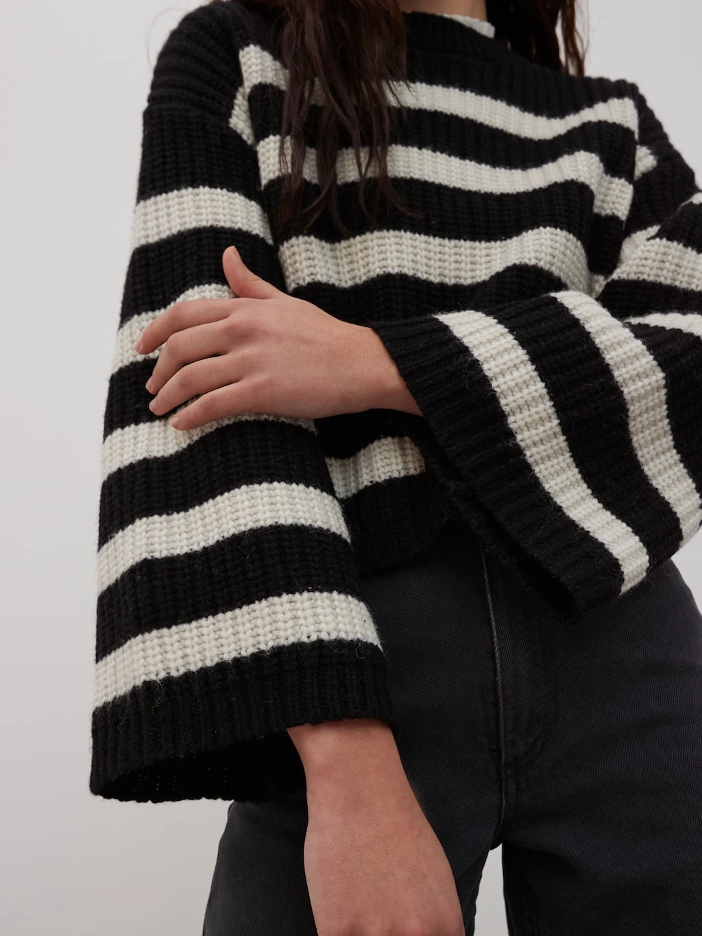 Pullover 'Louise' Creme / Schwarz 5 Pullover 'Louise' Creme / Schwarz – Bild 5