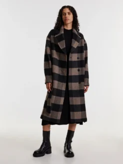 Mantel 'Uli' Braun / Schwarz