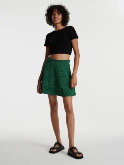 Rock 'Verenice' Grün / Schwarz