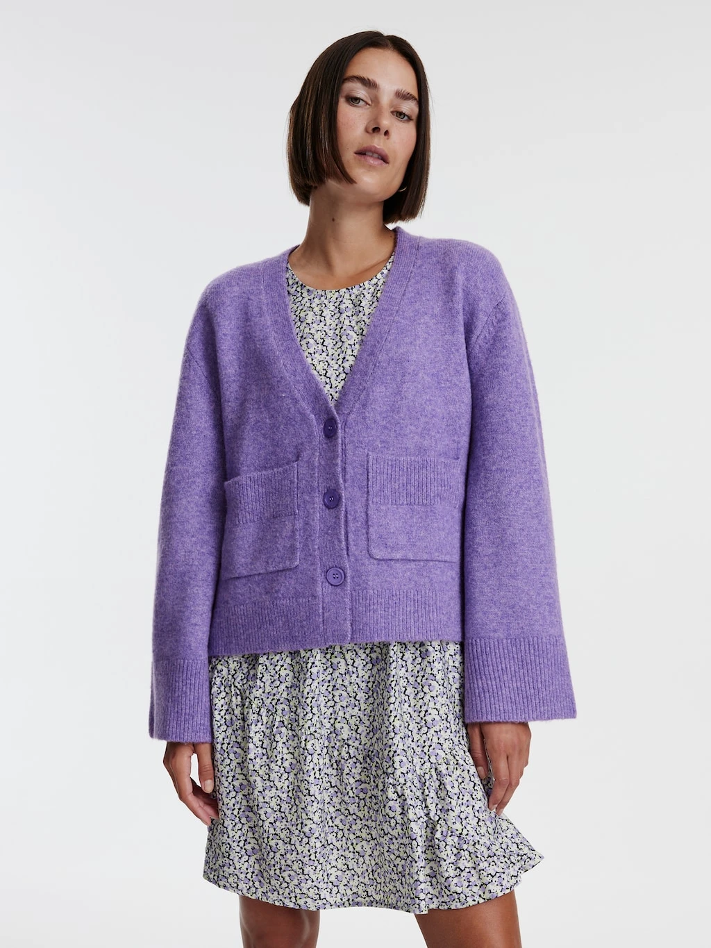 Strickjacke 'Carmi' Lila 2 Strickjacke 'Carmi' Lila – Bild 2