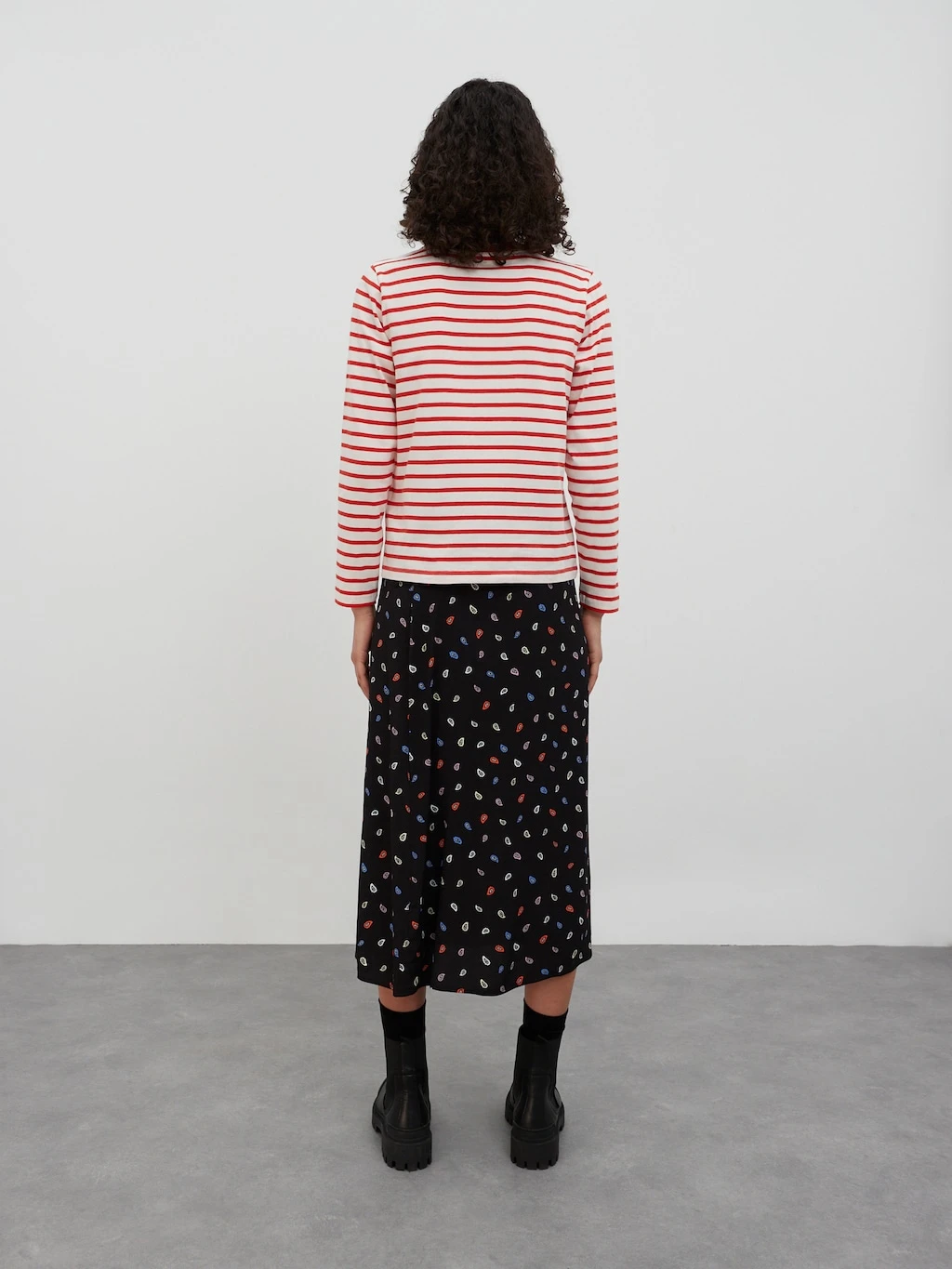 Shirt 'Pixie' Orange / Weiß 3 Shirt 'Pixie' Orange / Weiß – Bild 3