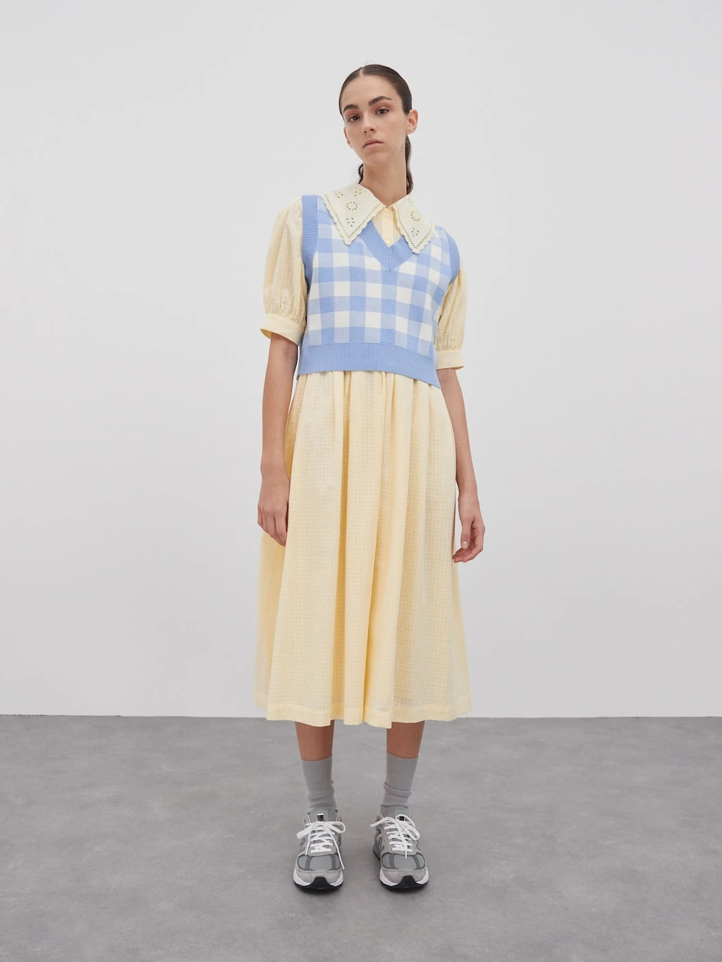 Pullunder 'Tabia' Hellblau / Weiß 1 Pullunder 'Tabia' Hellblau / Weiß