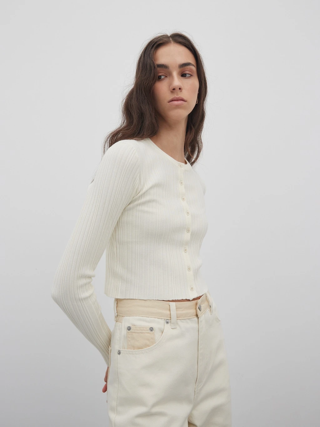 Strickjacke 'Irene' Hellbeige 2 Strickjacke 'Irene' Hellbeige – Bild 2