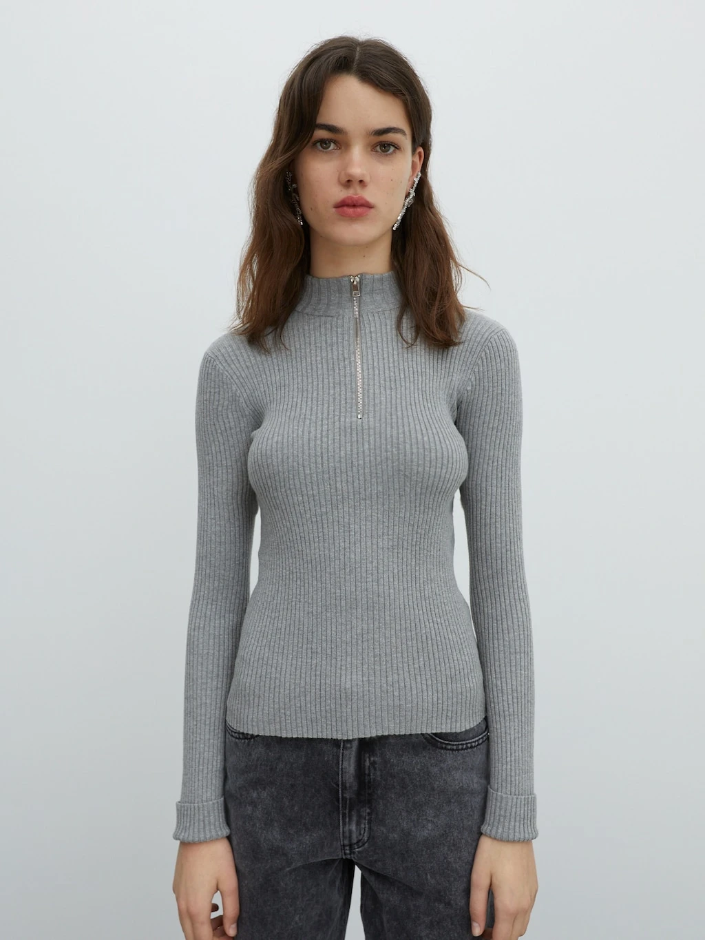 Pullover 'Alison' Grau 1 Pullover 'Alison' Grau
