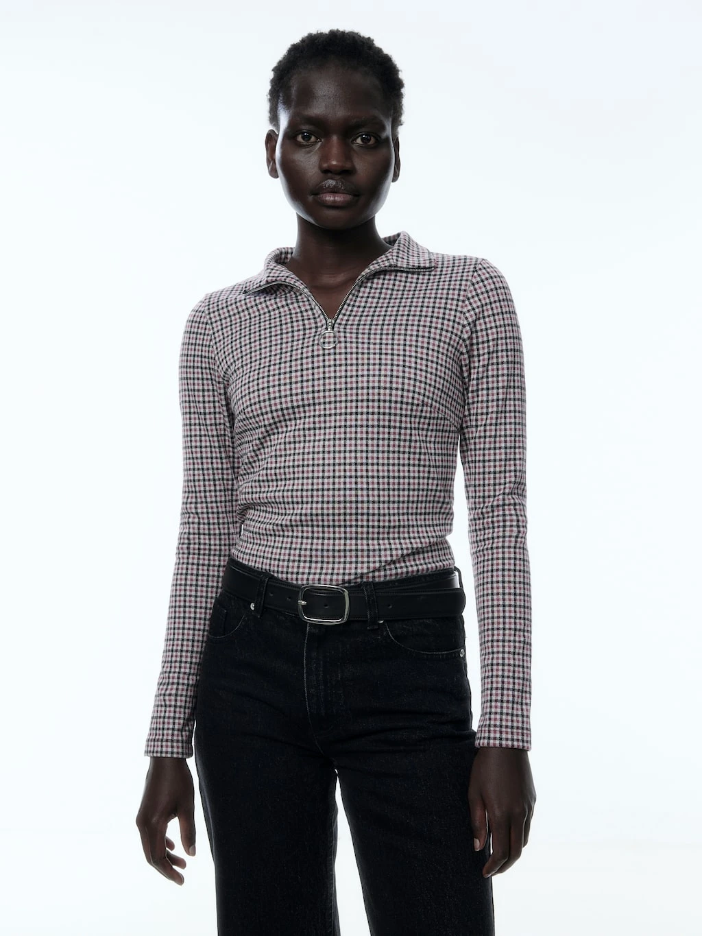 Shirt 'Svetlana' Navy / Burgunder / Weiß 2 Shirt 'Svetlana' Navy / Burgunder / Weiß – Bild 2