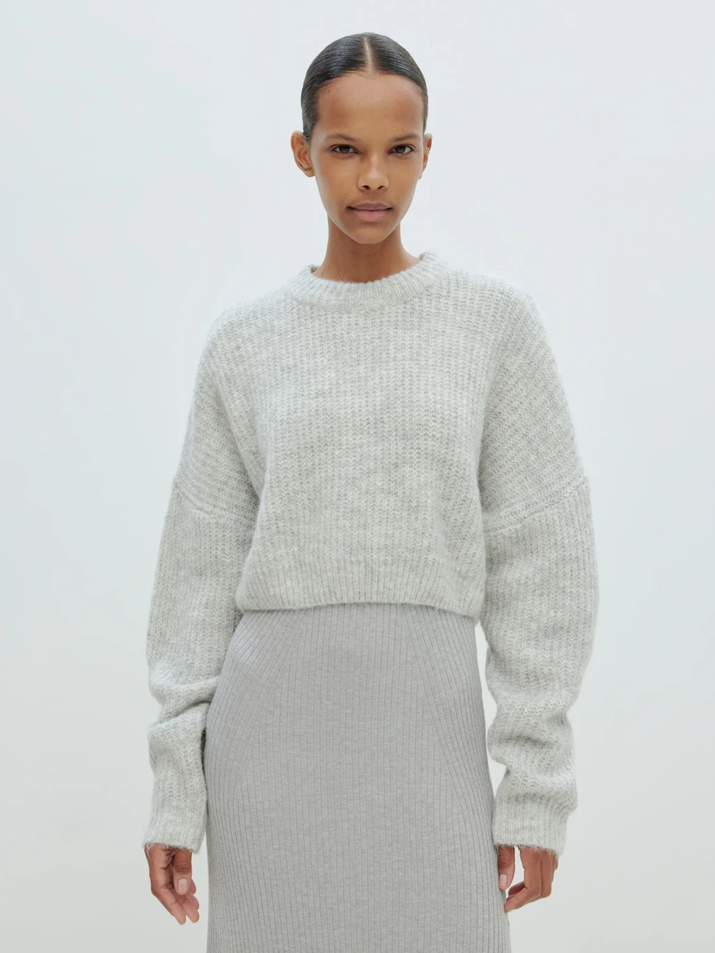 Pullover 'Yella' Graumeliert 2 Pullover 'Yella' Graumeliert – Bild 2