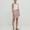 Shorts 'Lyla' Hellpink / Weiß