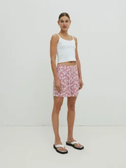 Shorts 'Lyla' Hellpink / Weiß