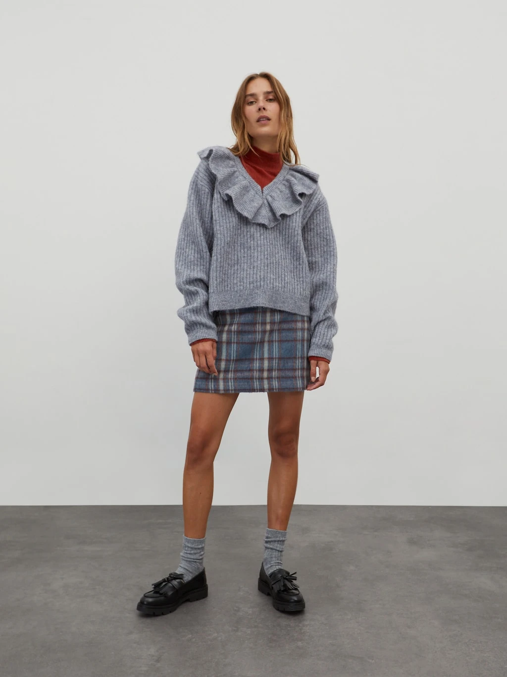 Pullover 'Friederike' Graumeliert 1 Pullover 'Friederike' Graumeliert