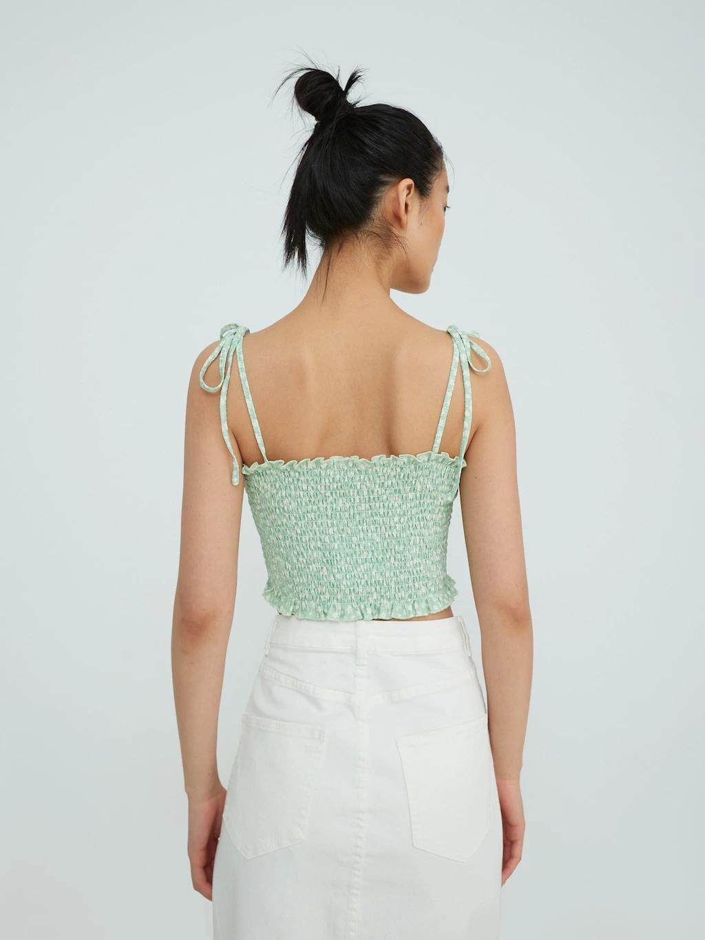 Top 'Sana' Creme / Hellgrün 4 Top 'Sana' Creme / Hellgrün – Bild 4