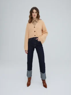 Strickjacke 'Vivienne' Sand