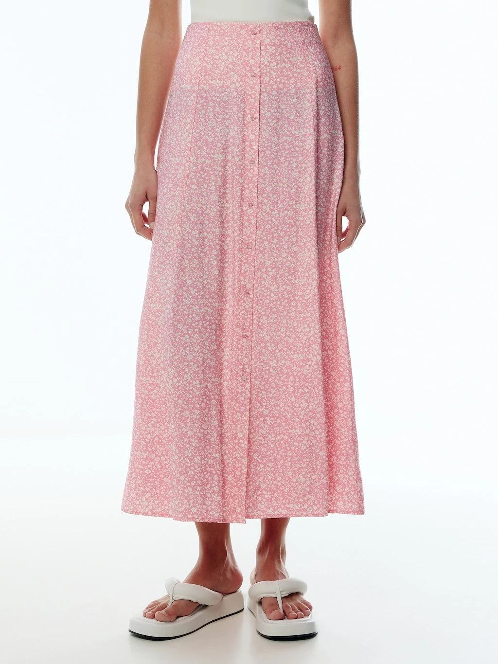 Rock 'Fadila' Rosa / Weiß 2 Rock 'Fadila' Rosa / Weiß – Bild 2