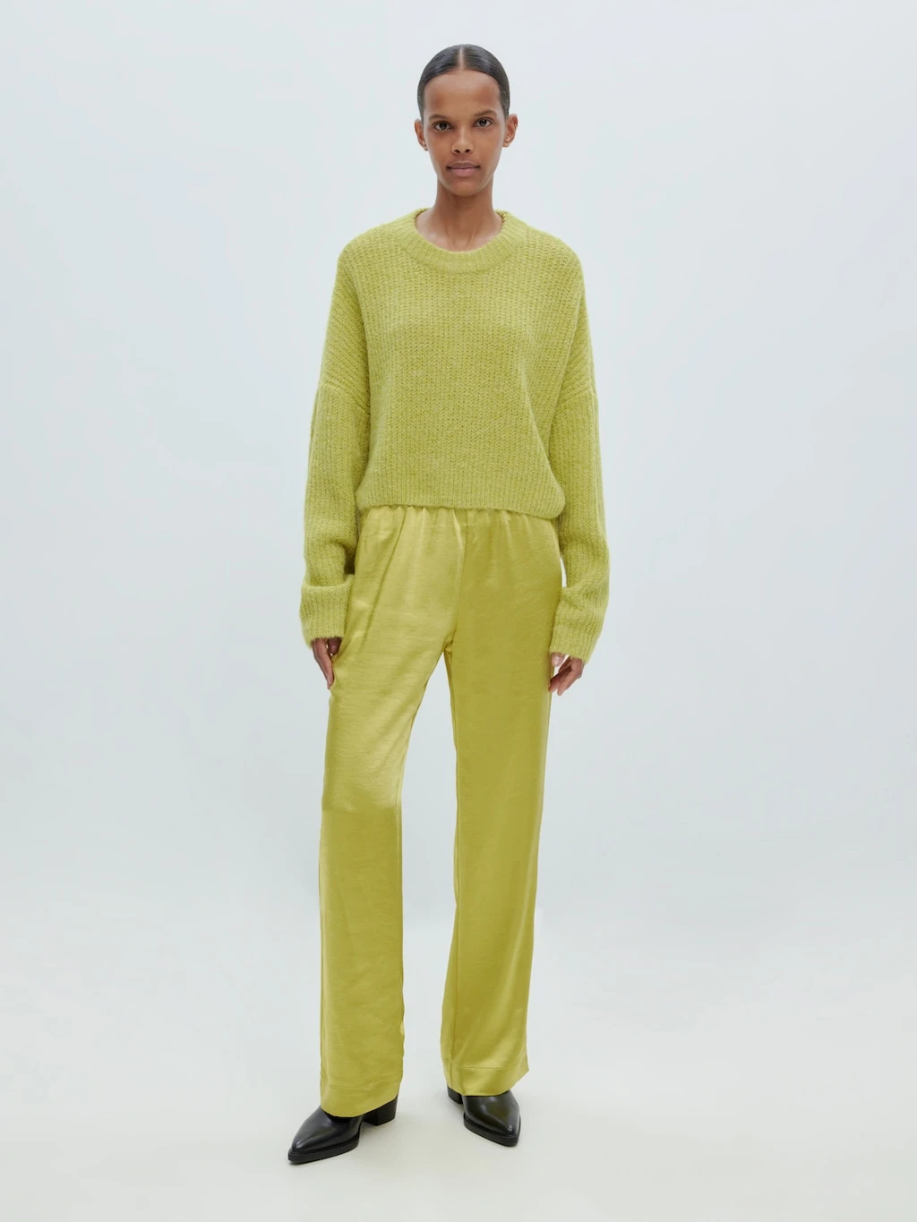 Hose 'Sinead' - (GRS) Limone / Grün 1 Hose 'Sinead' - (GRS) Limone / Grün