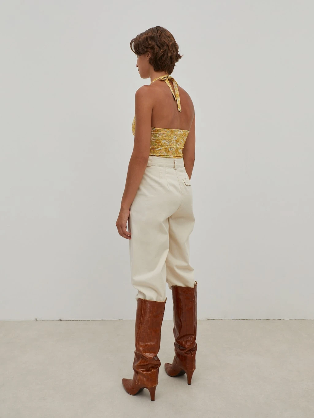 Bodytop 'Joyce' Gelb / Mischfarben 3 Bodytop 'Joyce' Gelb / Mischfarben – Bild 3