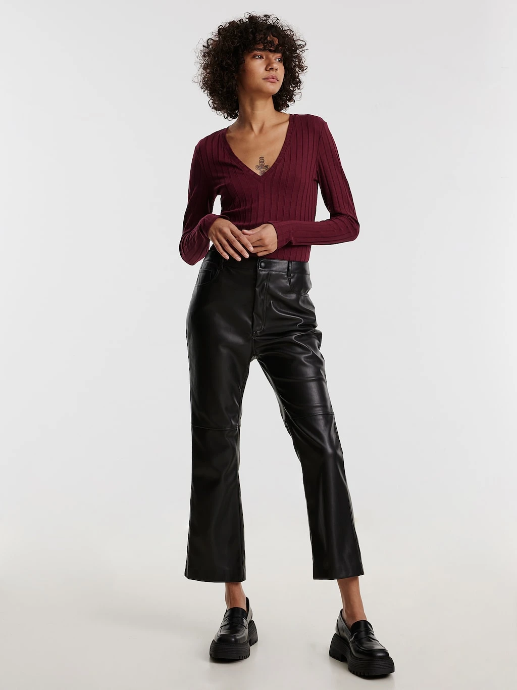 Shirt 'Elin' Dunkelrot 1 Shirt 'Elin' Dunkelrot