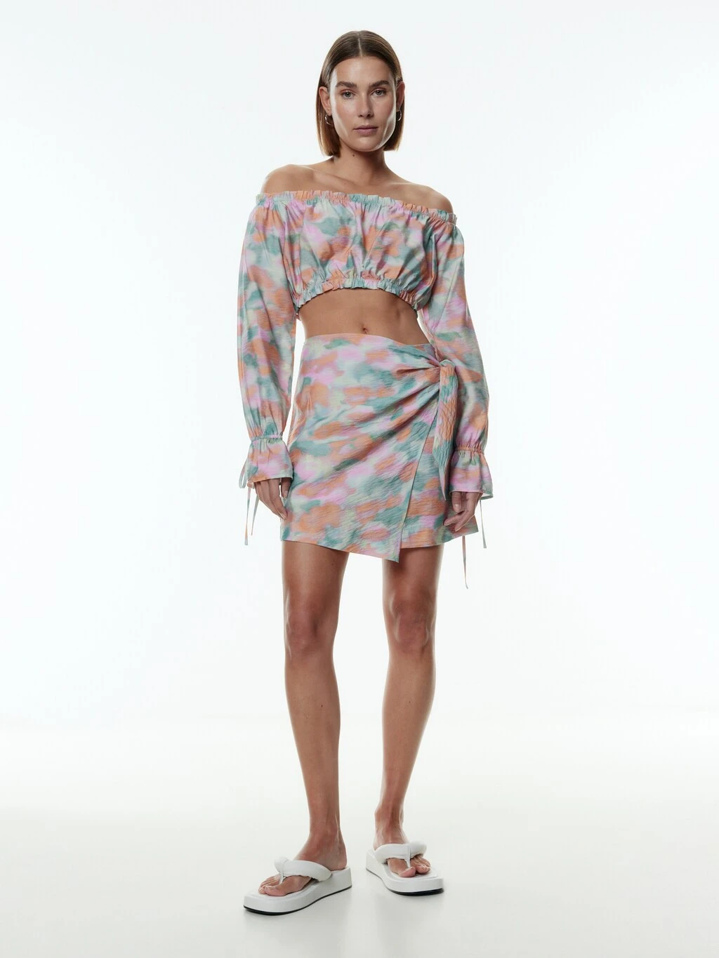 Rock 'Iris' Grün / Orange / Pink 1 Rock 'Iris' Grün / Orange / Pink