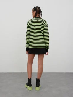 Longsleeve 'Asuna' Neongrün / Schwarz -Armani Exchage Geschaft c5e4345ad3b25c56f90e40e966b80ff2