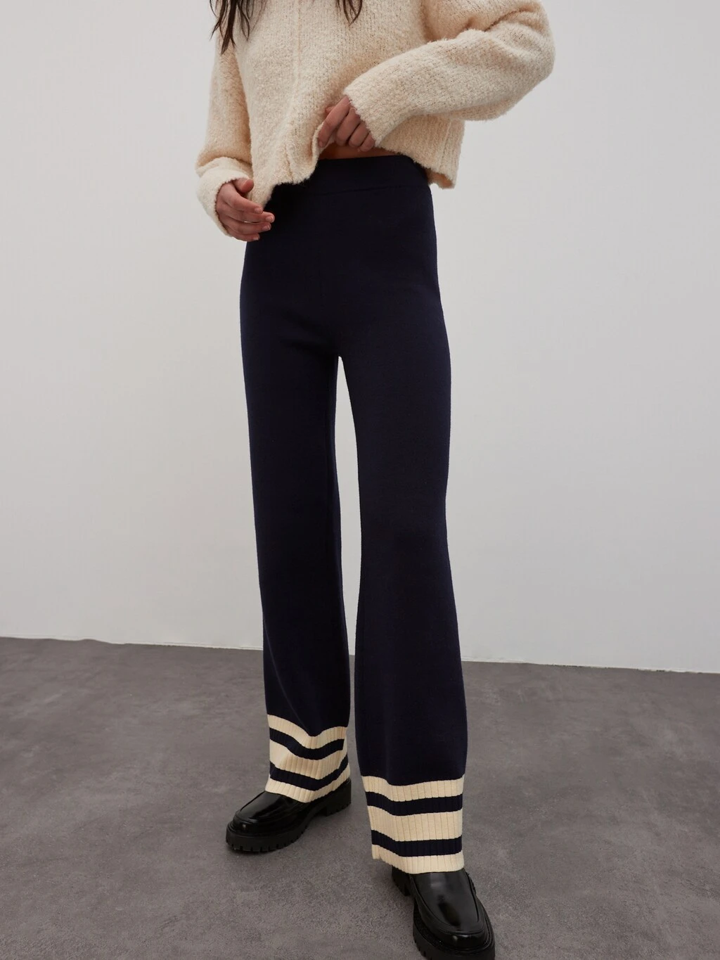 Hose 'Earl' Beige / Blau 2 Hose 'Earl' Beige / Blau – Bild 2