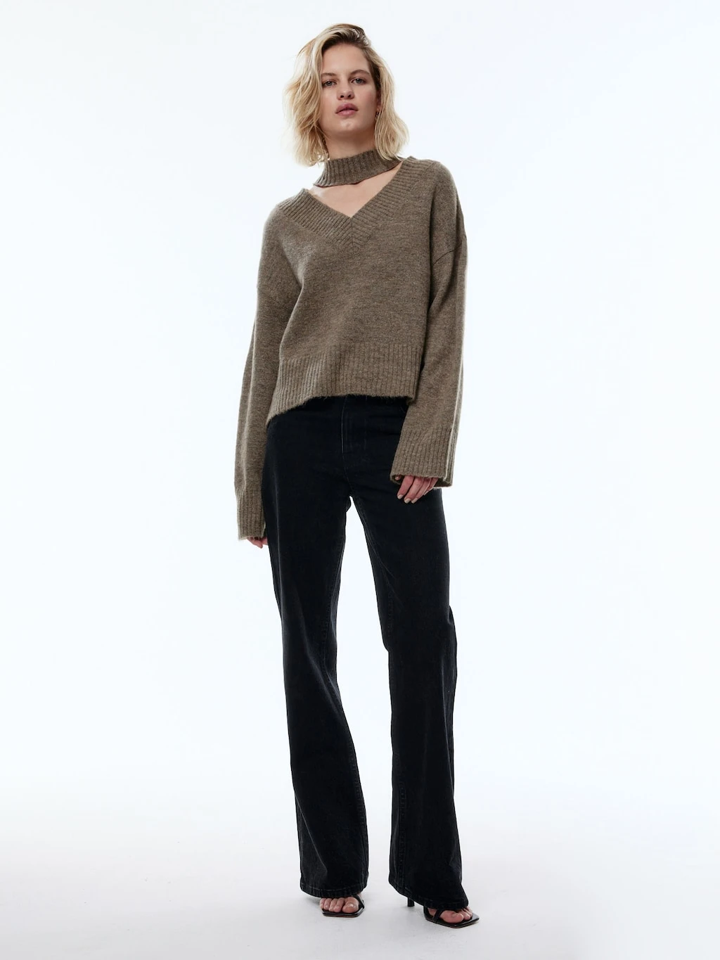 Pullover 'Wanja' Taupe 1 Pullover 'Wanja' Taupe