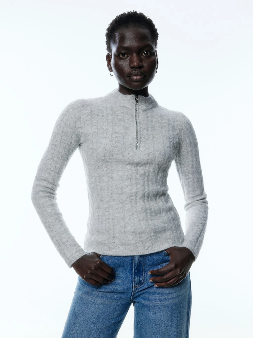 Pullover 'Alison' Graumeliert 2 Pullover 'Alison' Graumeliert – Bild 2