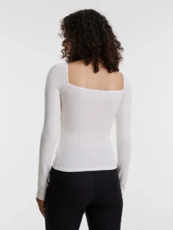 Shirt 'Loana' Naturweiß -Armani Exchage Geschaft d84c91068b39631585e4cc2d15a02d84