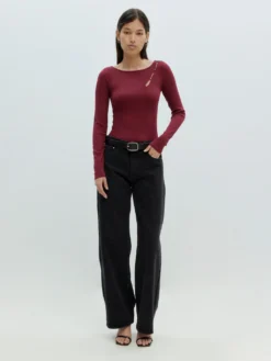 Shirt 'Kalama' Burgunder