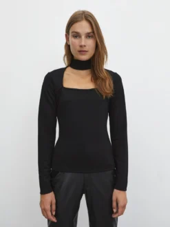 Shirt 'Jana' Schwarz -Armani Exchage Geschaft e6255071b1c7ee7c43b920b96649b94c