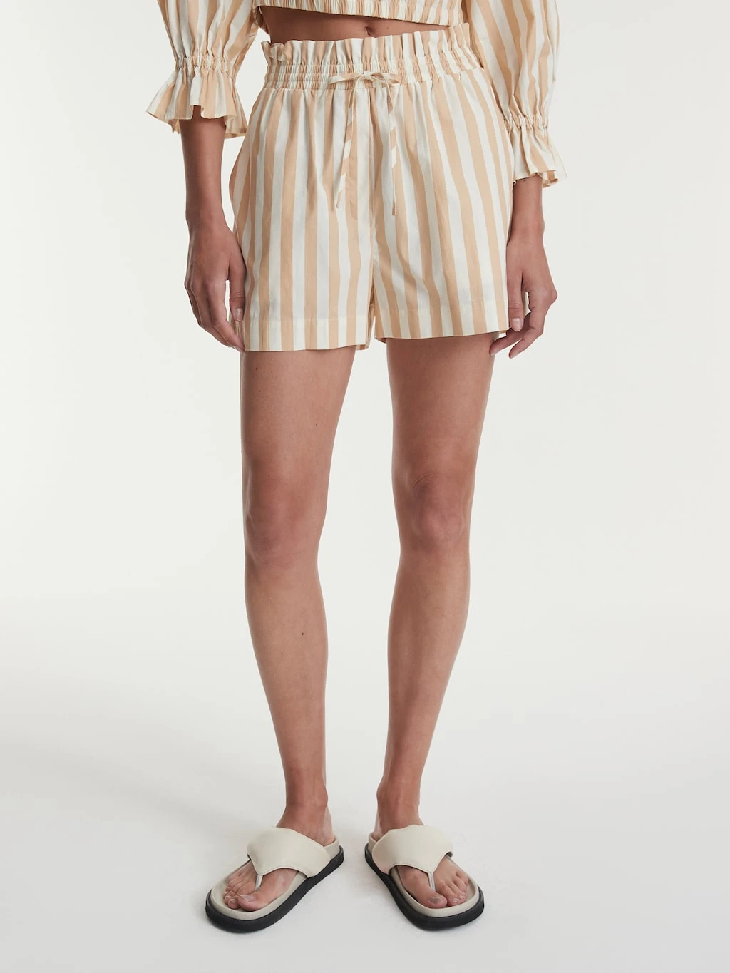 Hose 'Baila' Beige / Weiß 2 Hose 'Baila' Beige / Weiß – Bild 2