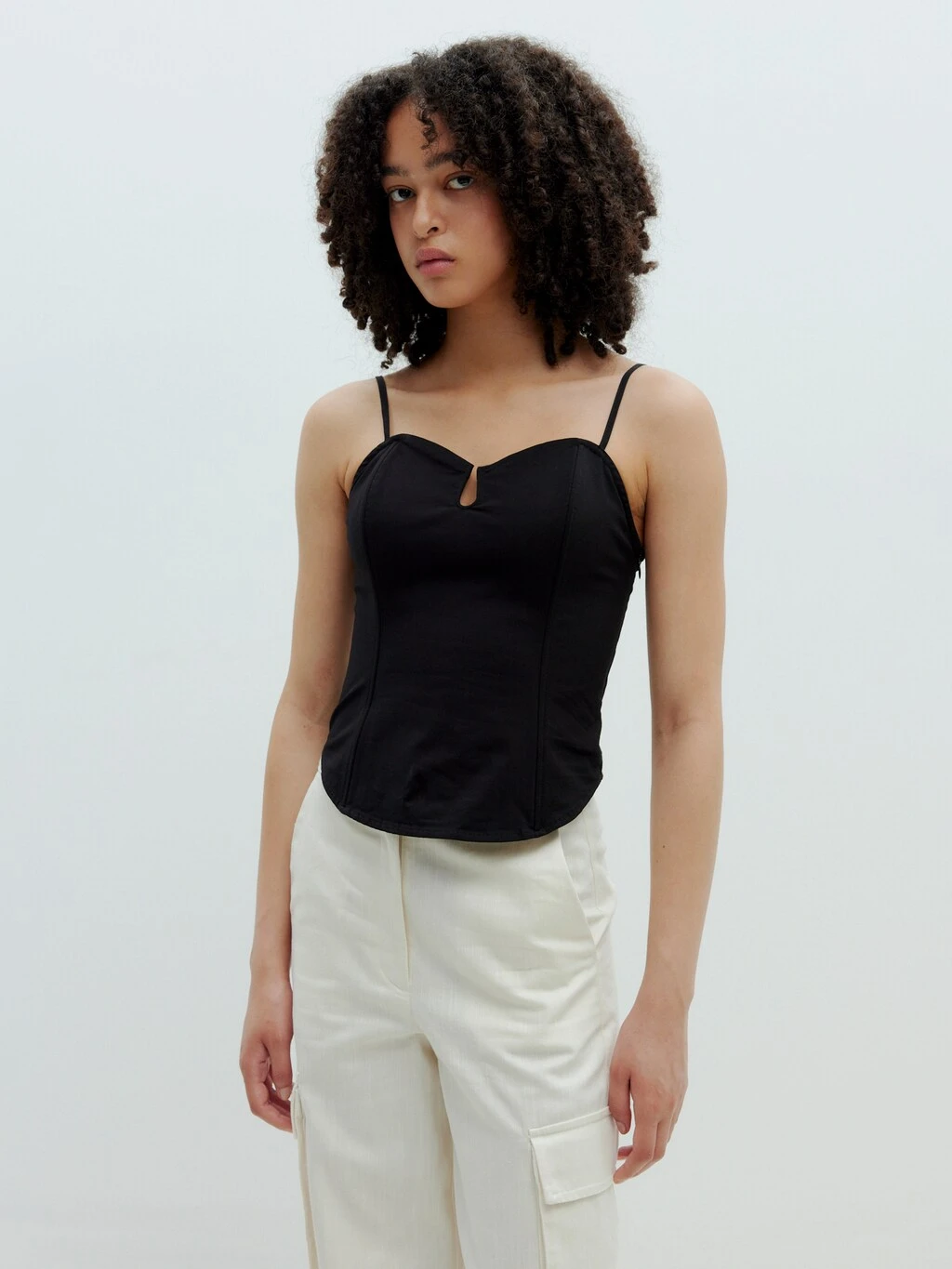 Top 'Sabeth' (GOTS) Schwarz 2 Top 'Sabeth' (GOTS) Schwarz – Bild 2