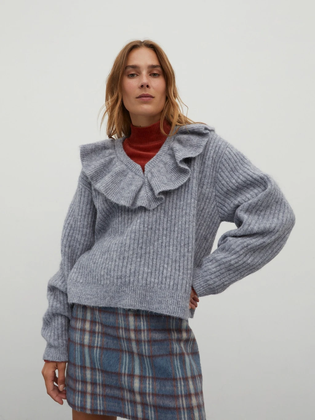 Pullover 'Friederike' Graumeliert 2 Pullover 'Friederike' Graumeliert – Bild 2