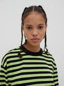 Longsleeve 'Asuna' Neongrün / Schwarz -Armani Exchage Geschaft f35cb74bfb63232afa12fa5efe1e4488