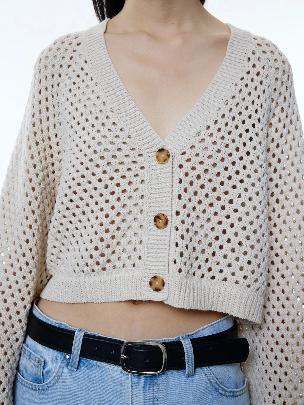 Strickjacke 'Vivienne' Beige 4 Strickjacke 'Vivienne' Beige – Bild 4