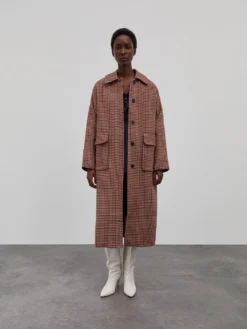 Mantel 'Aileen' Mischfarben / Rot